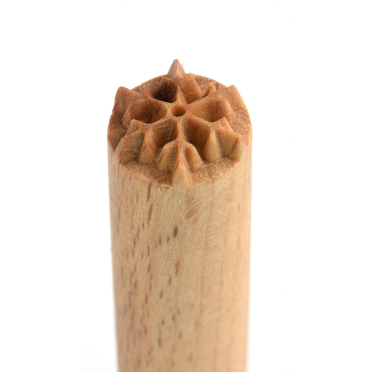 MKM Pottery Tools "Stamp 4 Clay" Decorative Stamp for Clay Scs-092 Snowflake 1 Scs-092