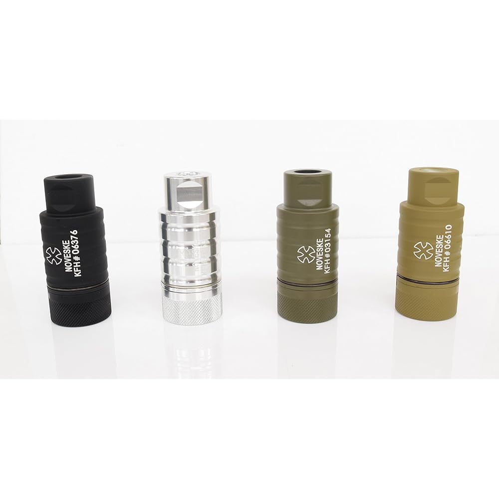 Mad Bull Airsoft Noveske Official KFH Flash Hider BK Reverse Screw N02-014BK