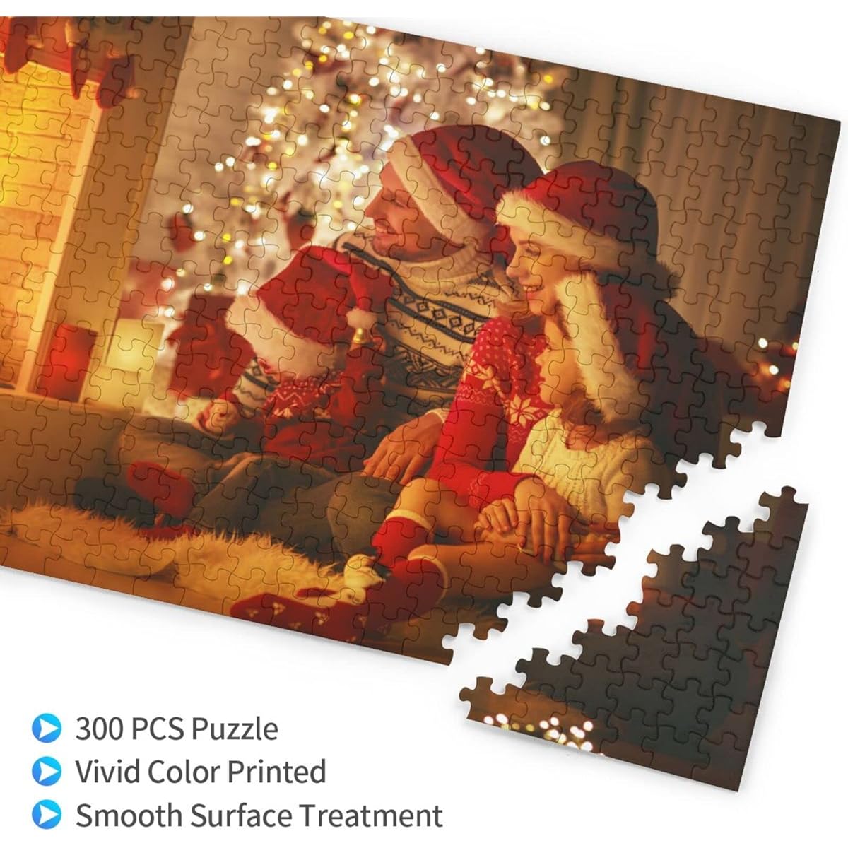 Custom Puzzle Customized Puzzle 300/500/1000 Pieces Custom Jigsaw Puzzle from Photos for Adults and Kids Family Wedding Graduation Gift Horizontal Version 300 Pieces