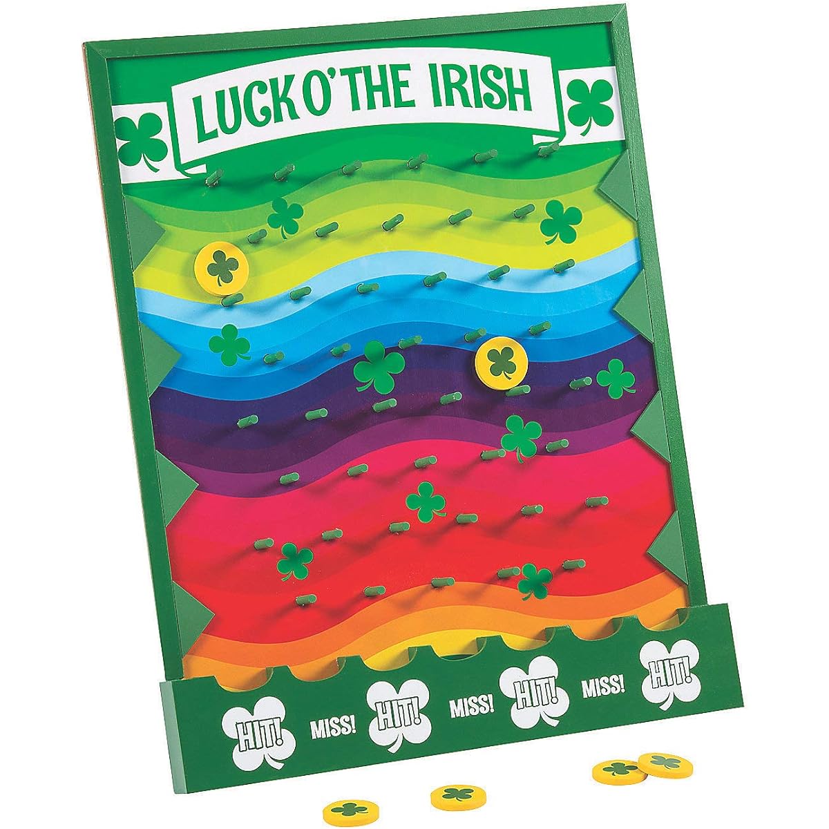 Fun Express ST. Patrick's Day Disc Drop Game - Toy - 1 Piece