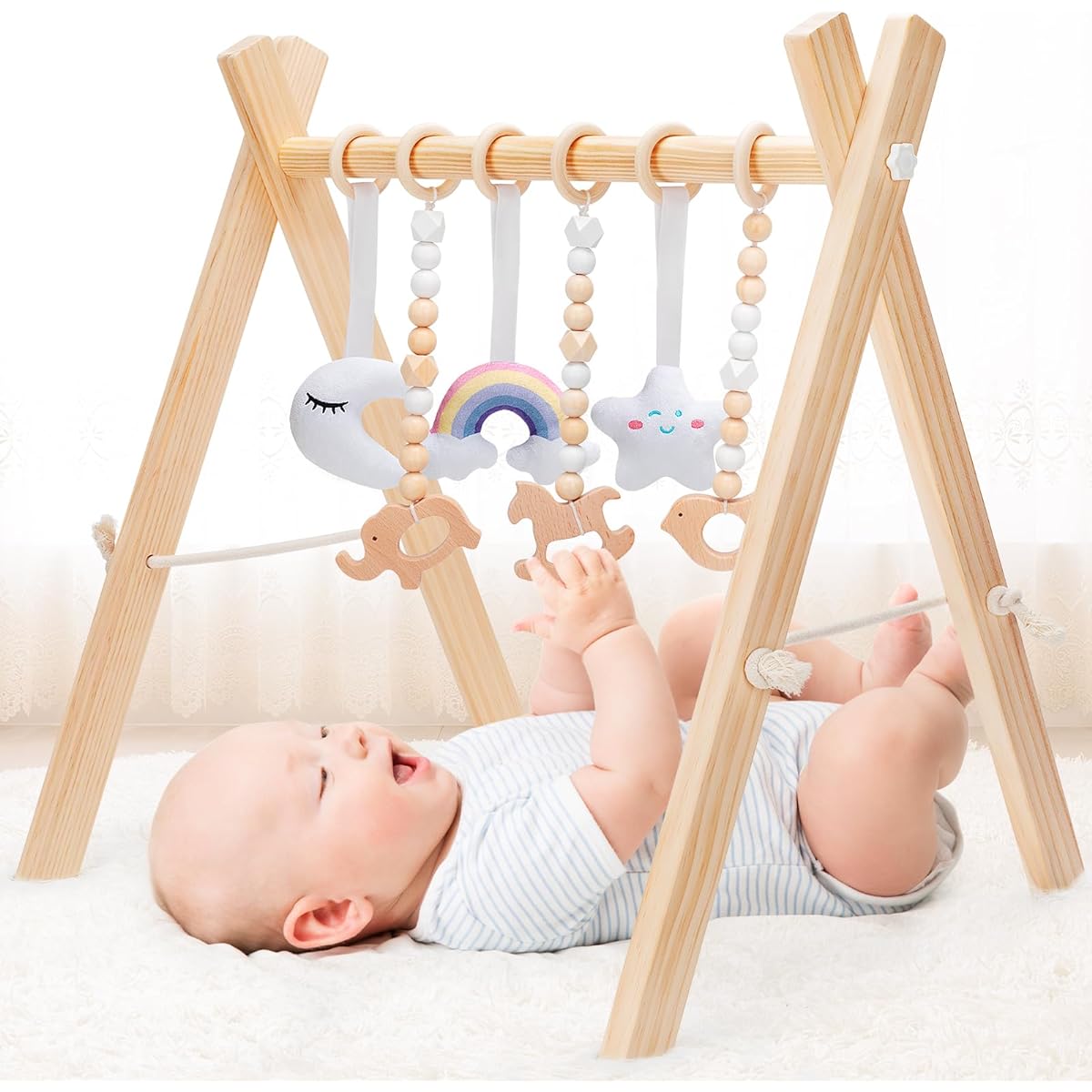 Wooden Baby Play Gym