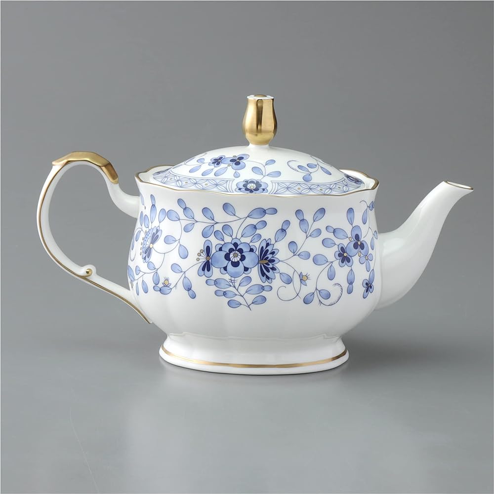 NARUMI Pot Milano Blue 790cc Tea Made in Japan 9682-4206 Teapot