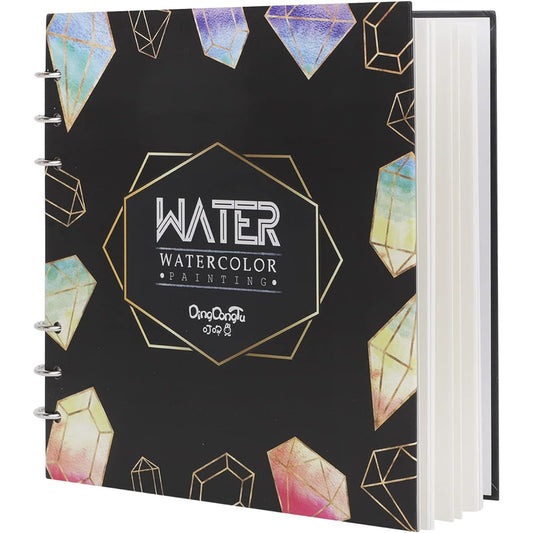 Watercolor Sketchbook - Watercolor Paper Sketchbook | Cold Pressed | 7.7 x 7.7 Inch 20 Sheets 140lb (300gsm) Heavyweight Paper | Loose-Leaf Binding Planar Water Journal for Kids and Amateurs