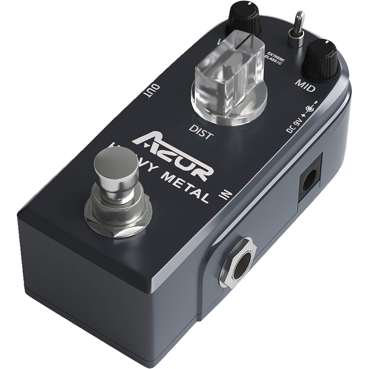 AZOR Heavy Metal Distortion Guitar Pedal Effect 3 Modes Control True Bypass Aluminum Alloy AP-321
