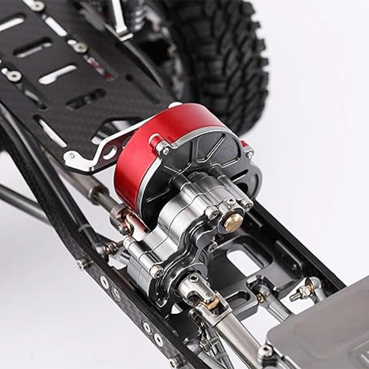 Full Metal Assembled Transmission Case Center Gearbox with Steel Gears for 1/10 Scale RC Axial SCX10 Crawler Car