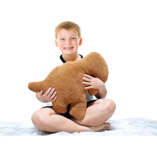 TVVPGG Dinosaur Nugget Plush Toy, 20" Dinosaur Nugget Pillow Stuffed Animal Funny Dinosaur Chicken Nugget Gift for Kids/Adults/Girlfriend/Christmas