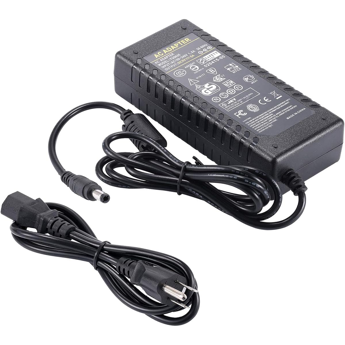COOLM 6V 5A Power Supply - AC 100-240V to DC 6 Volt 5amp 5000mA Power Adapter Transformer Max 30 Watts 30W AC Cord Included