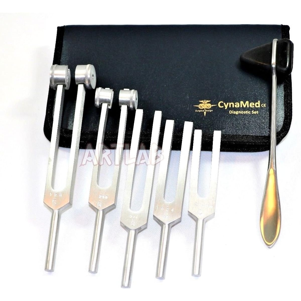 Tuning Fork C128 C 512 C256 C1024 Reflex Percussion Taylor Hammer Penlight Set of 6 (Name)