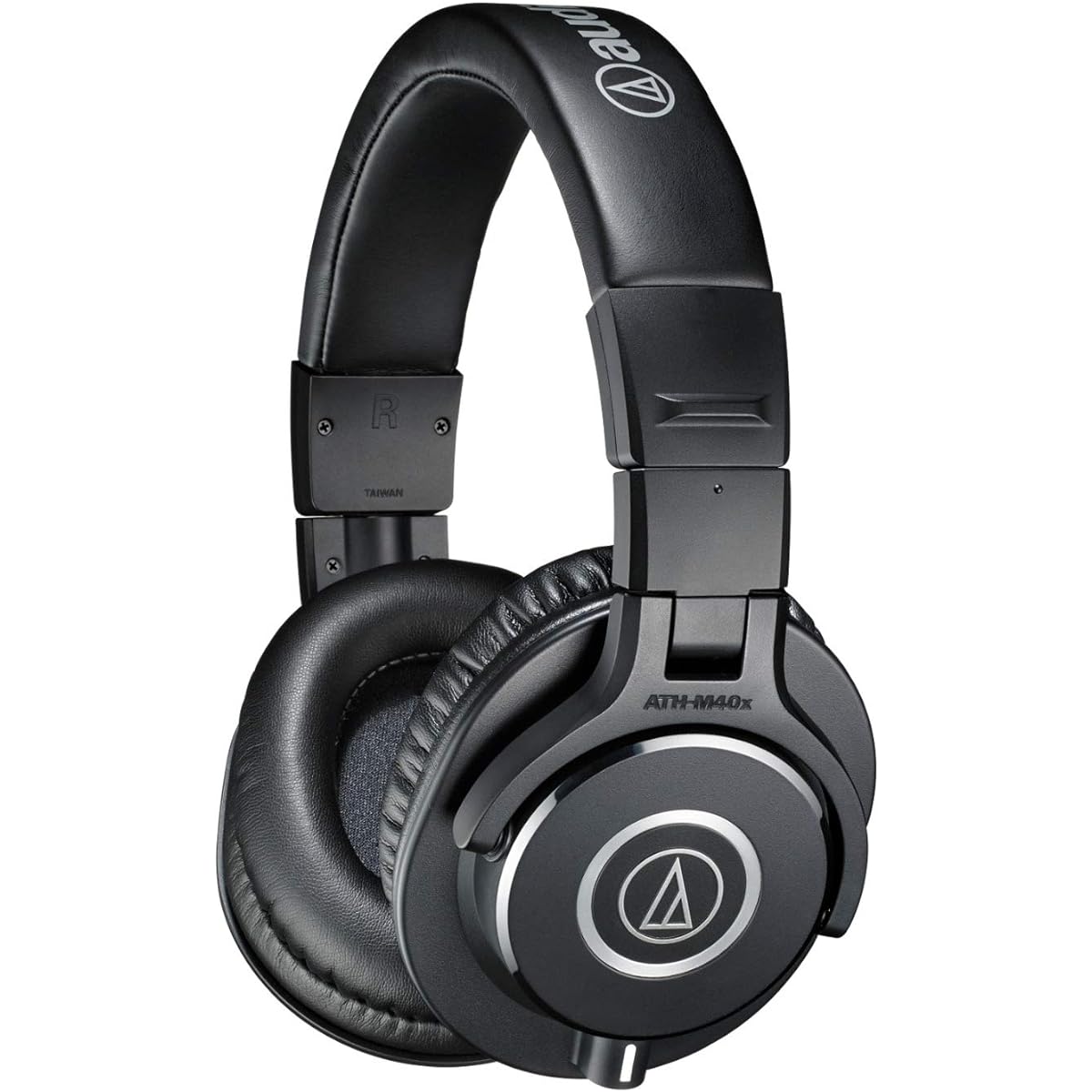 Audio-Technica ATH-M40X Professional Headphones with Aluminum Stand and Hard Shell Case (3 Items)