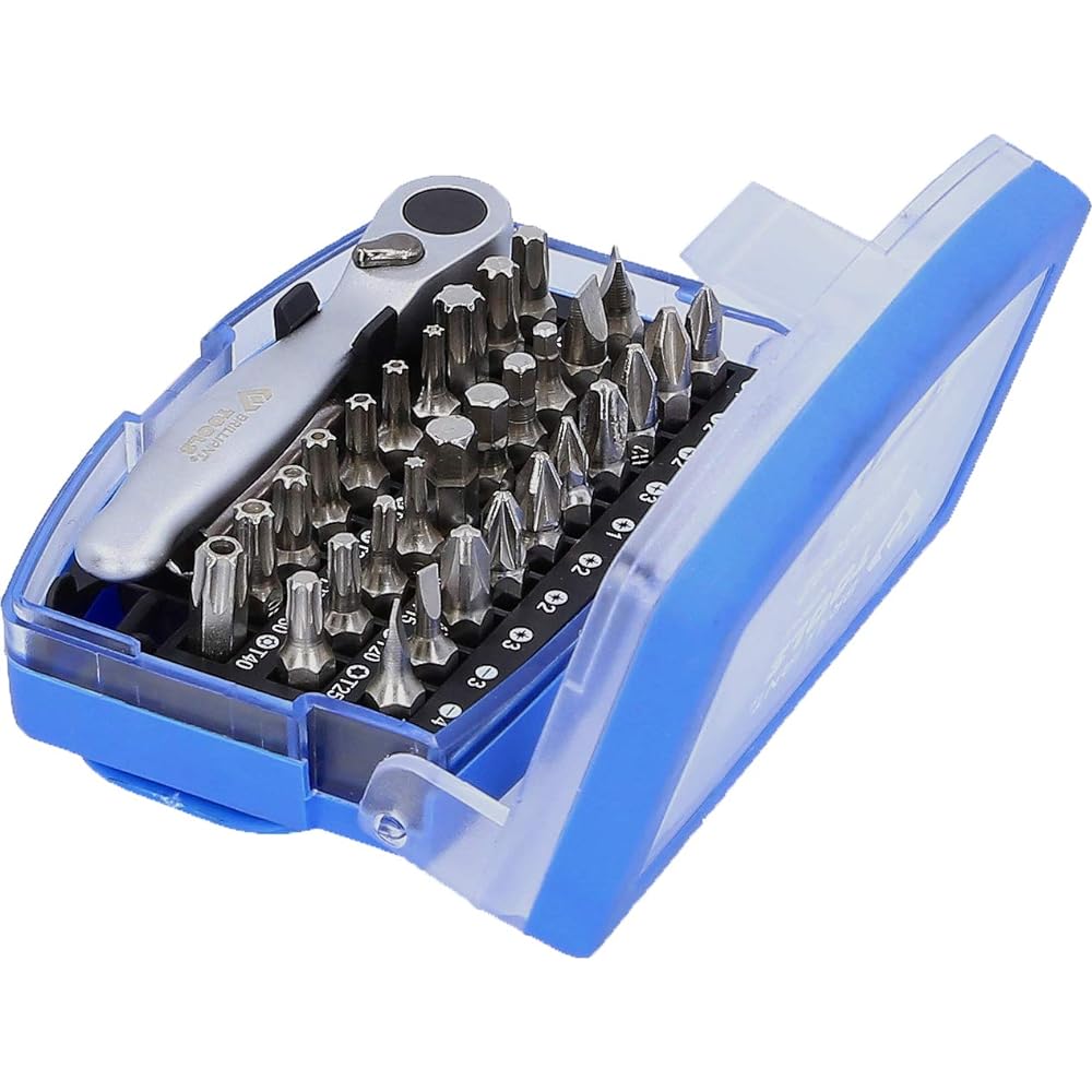 KS Tools Bit Set with Bit Reversal Ratchet 32 Pieces BT053532