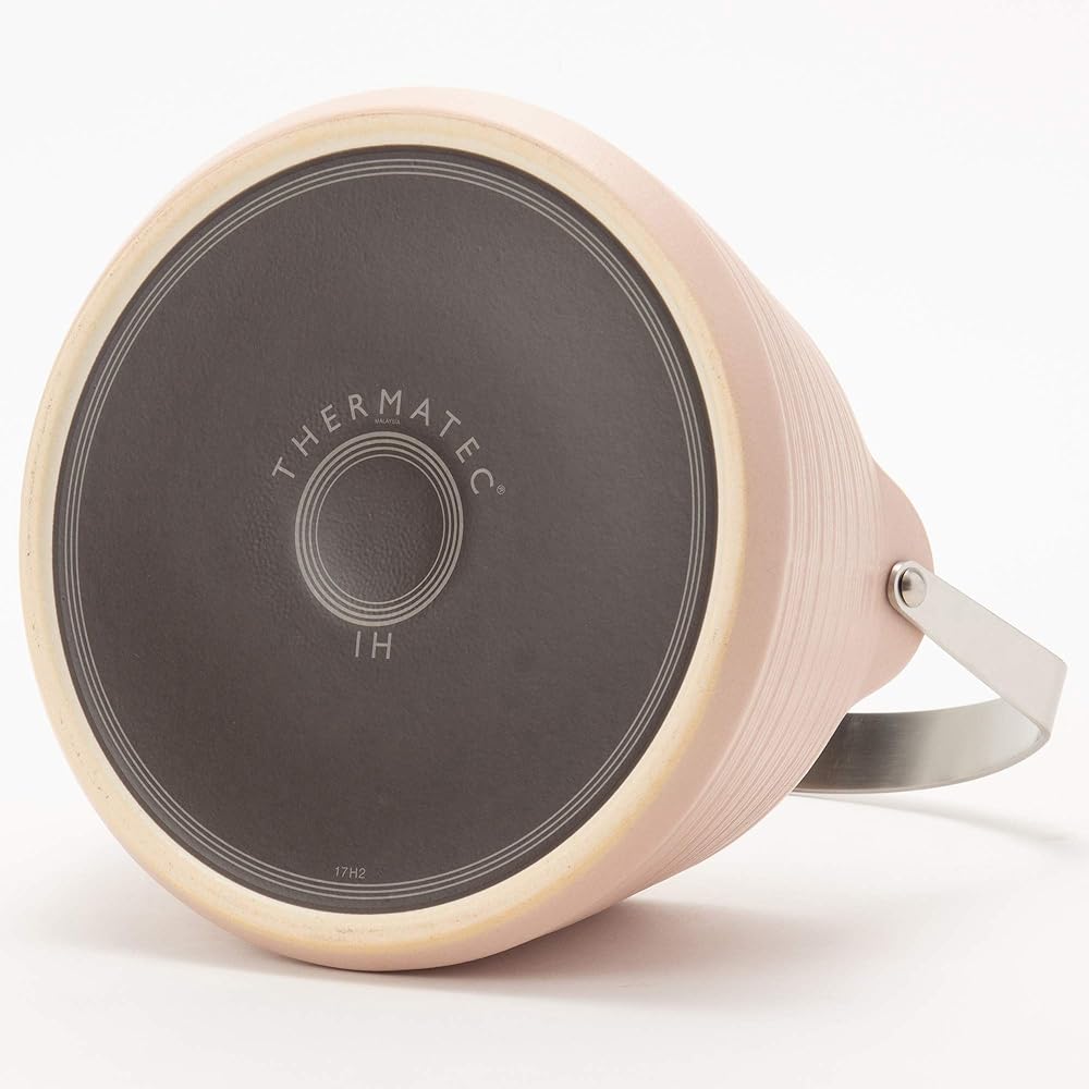 TAMAKI Earthenware Kettle Pink Diameter 23.5 x Depth 19.7 x Height 14.5cm 2L IH/Open Fire/Oven compatible THE62-840
