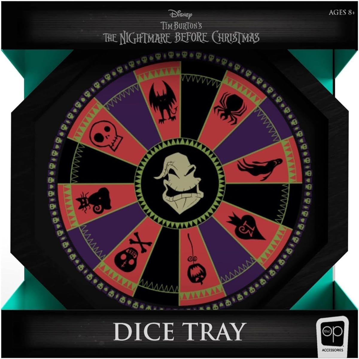 The Nightmare Before Christmas Dice Tray | Oogie Boogie Roulette Wheel Collectible Dice Tray | Dice Rolling Tray for Dice Games - RPG D&D Table Game | Officially Licensed Disney Gift