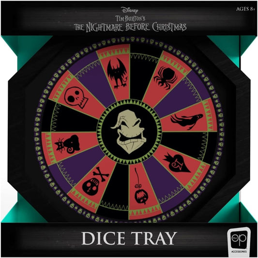 The Nightmare Before Christmas Dice Tray | Oogie Boogie Roulette Wheel Collectible Dice Tray | Dice Rolling Tray for Dice Games - RPG D&D Table Game | Officially Licensed Disney Gift
