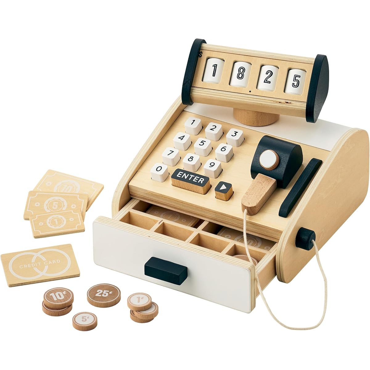 Smart Eye Play House Register Set Completed Product Play Store Wooden Torte Series (Register)