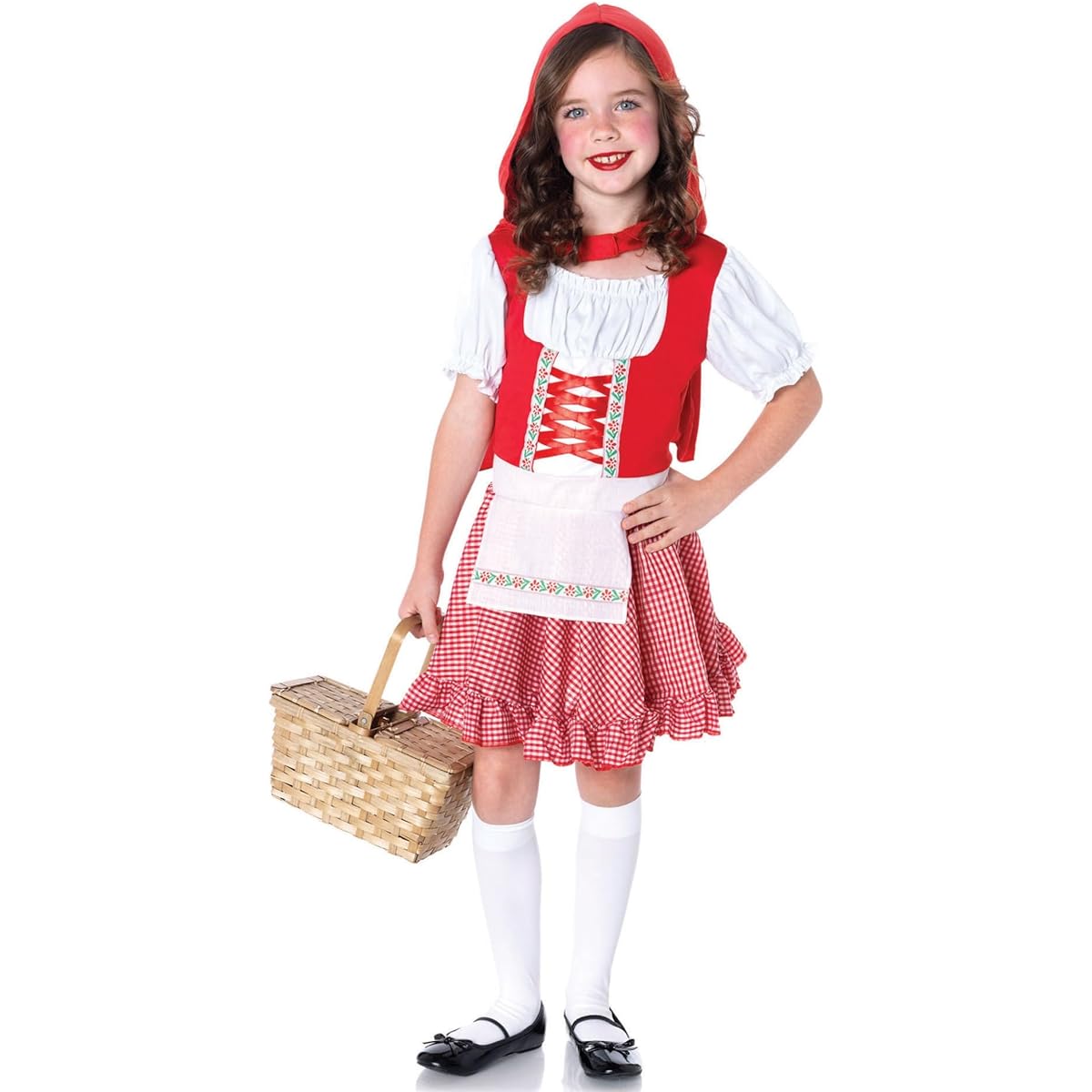 LEG AVENUE [Kids] Children's LIL' MISS RED Little Red Riding Hood RED/WHITE S size C48120