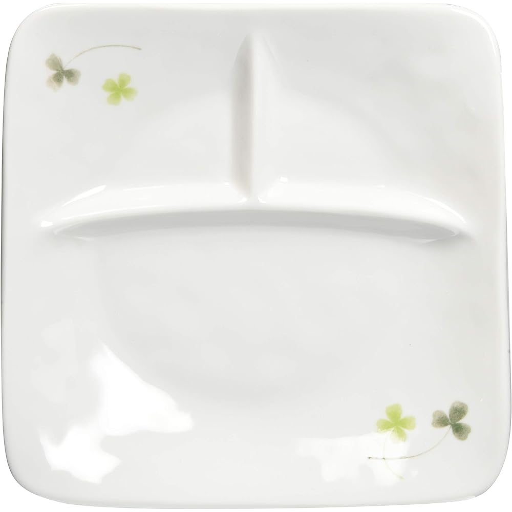 Mino Ware Square Lunch Plate Set of 5 Clover 145804(5)