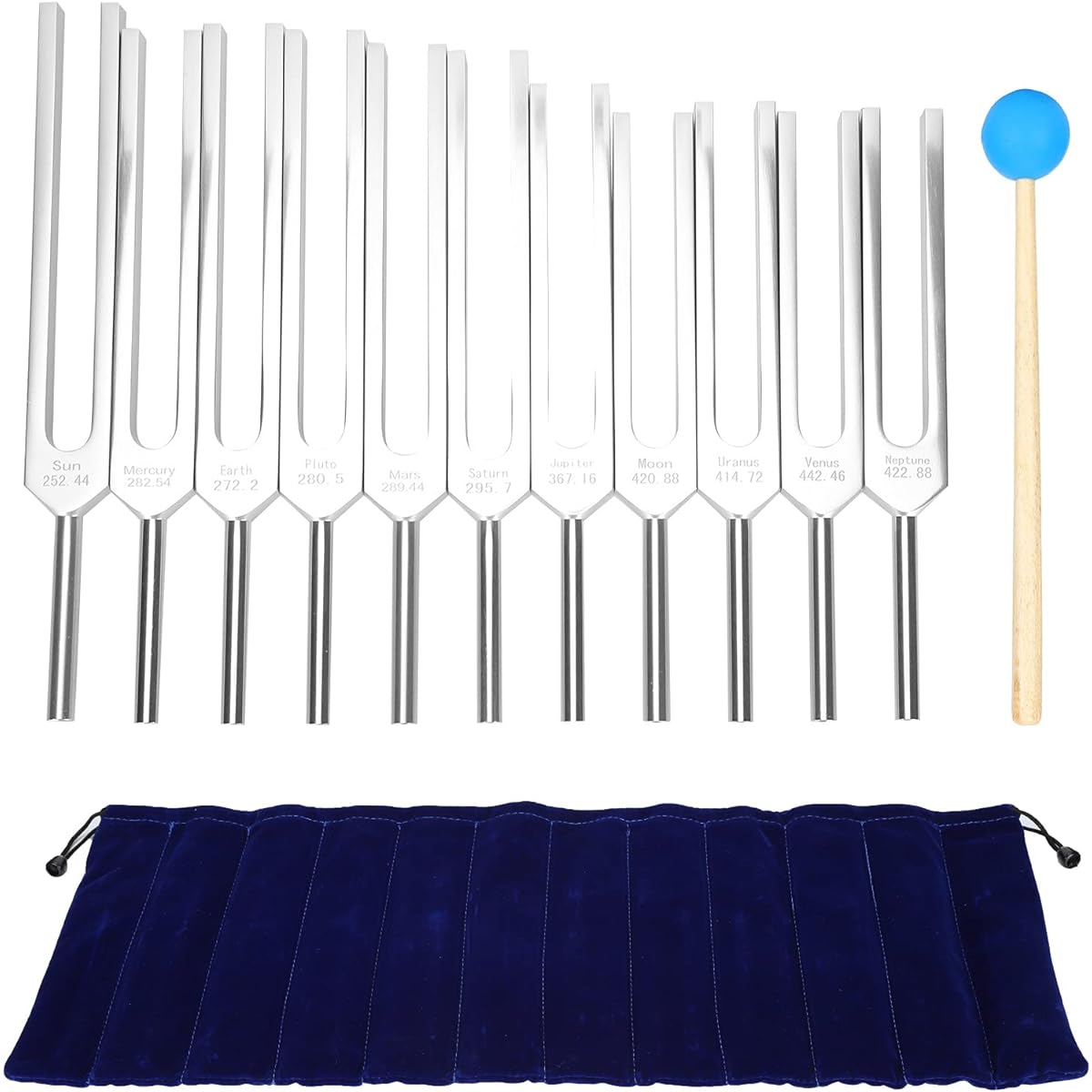 Sound Healing Tuning Forks, Durable Tuning Fork Set Vibrating Aluminum Alloy Balancing for Healing Sound Therapy