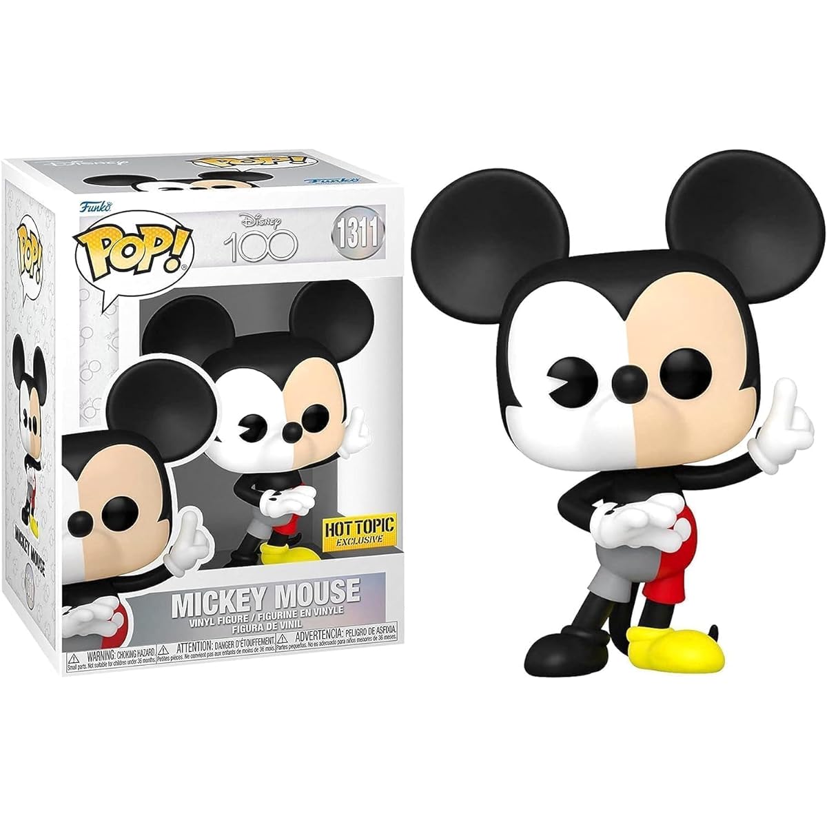 Toon Friends Magic Mini Disney Figures Donald Duck & Daisy + Goofy Hanger + Souvenir D Icon + Mickey Mouse Trading Card 5-Piece Set