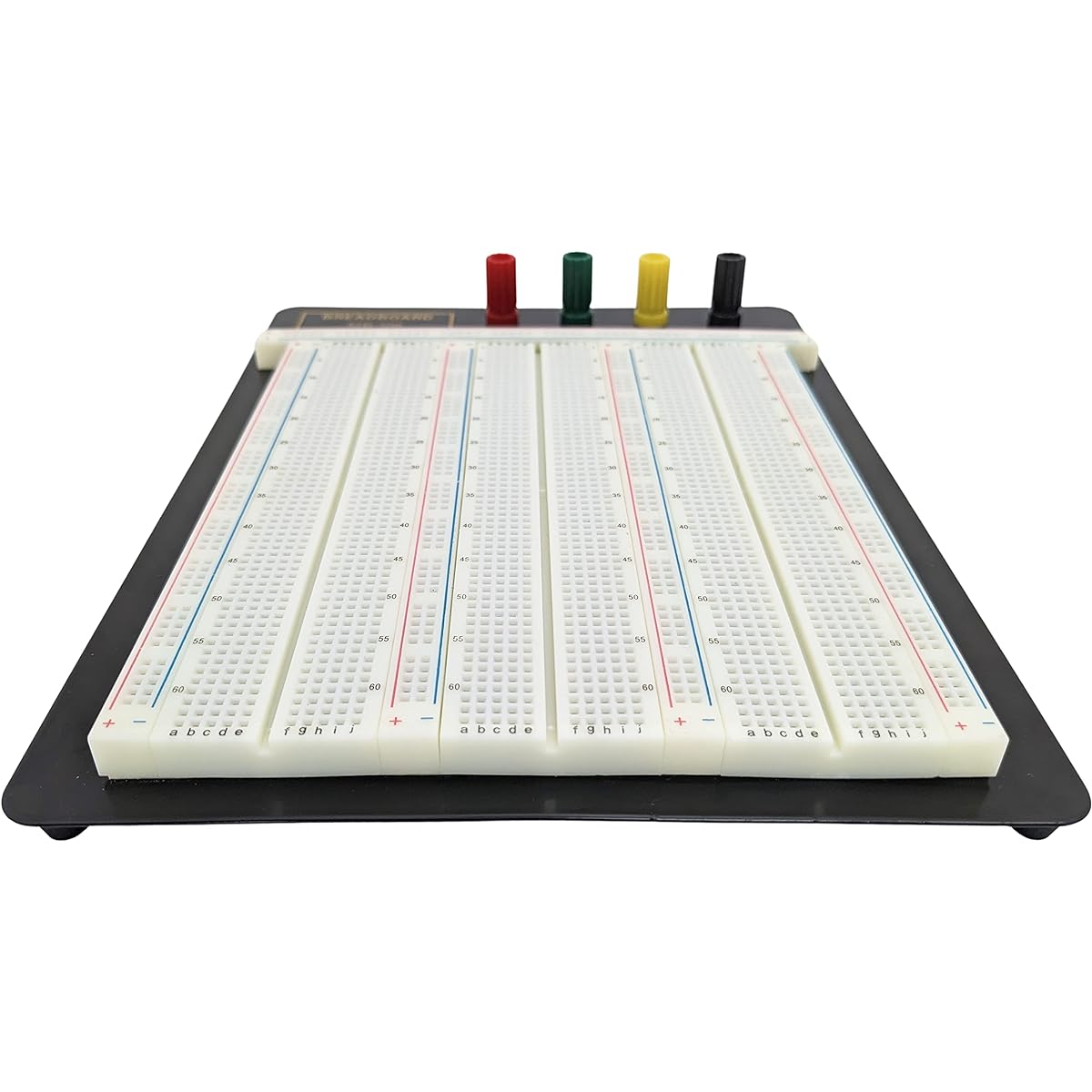 SciencePurchase MB106 Solderless Breadboard with Aluminum Backplate (2,390 Contact Points, 4 Binding Posts), 9.4" x 7.7"