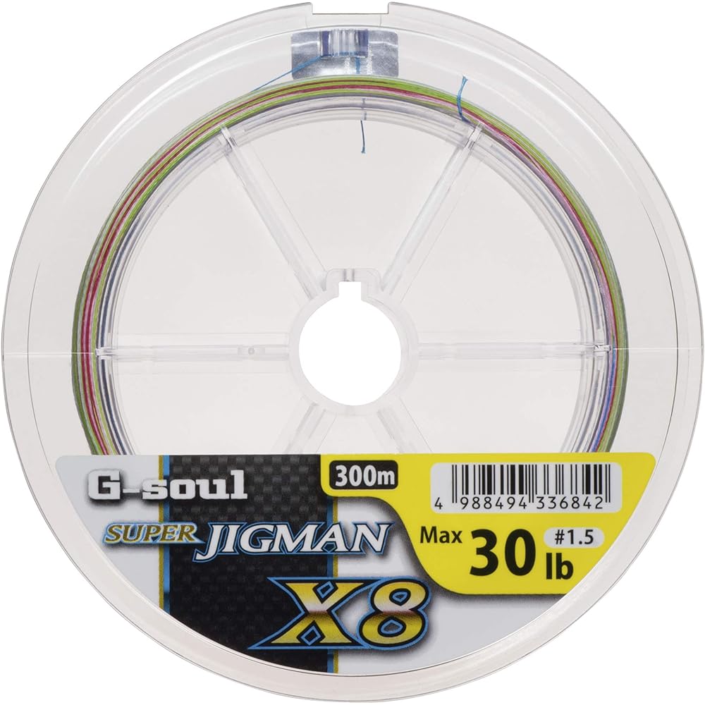 X-Braid PE line G-soul Super Jigman X8 300m 8 pieces