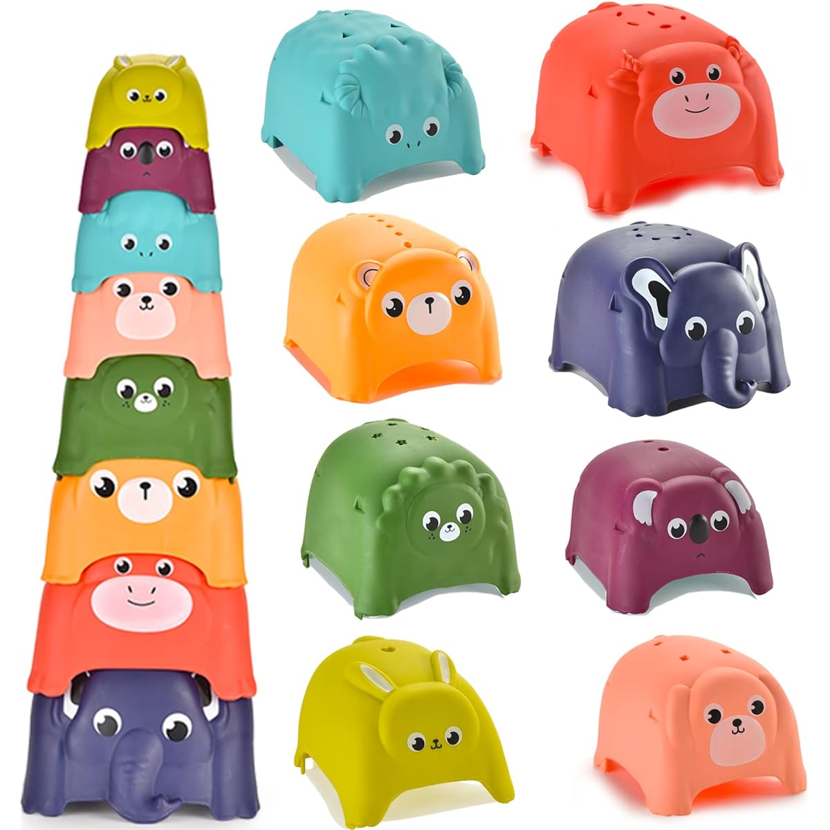 Baby Bath Stacking Toys Bath Toys Bath Tub Games Beach Pool Party