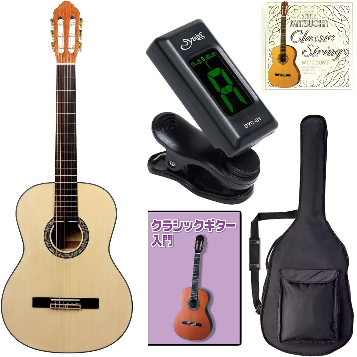 Sepia Crue Classical Guitar Beginner Light Set CG-15