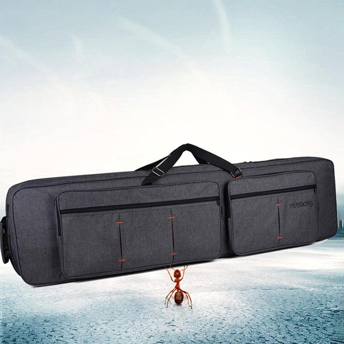 Waterproof Keyboard Gig Bag Shockproof Padded Bag Lightweight Thick Keyboard Case, with Wheels