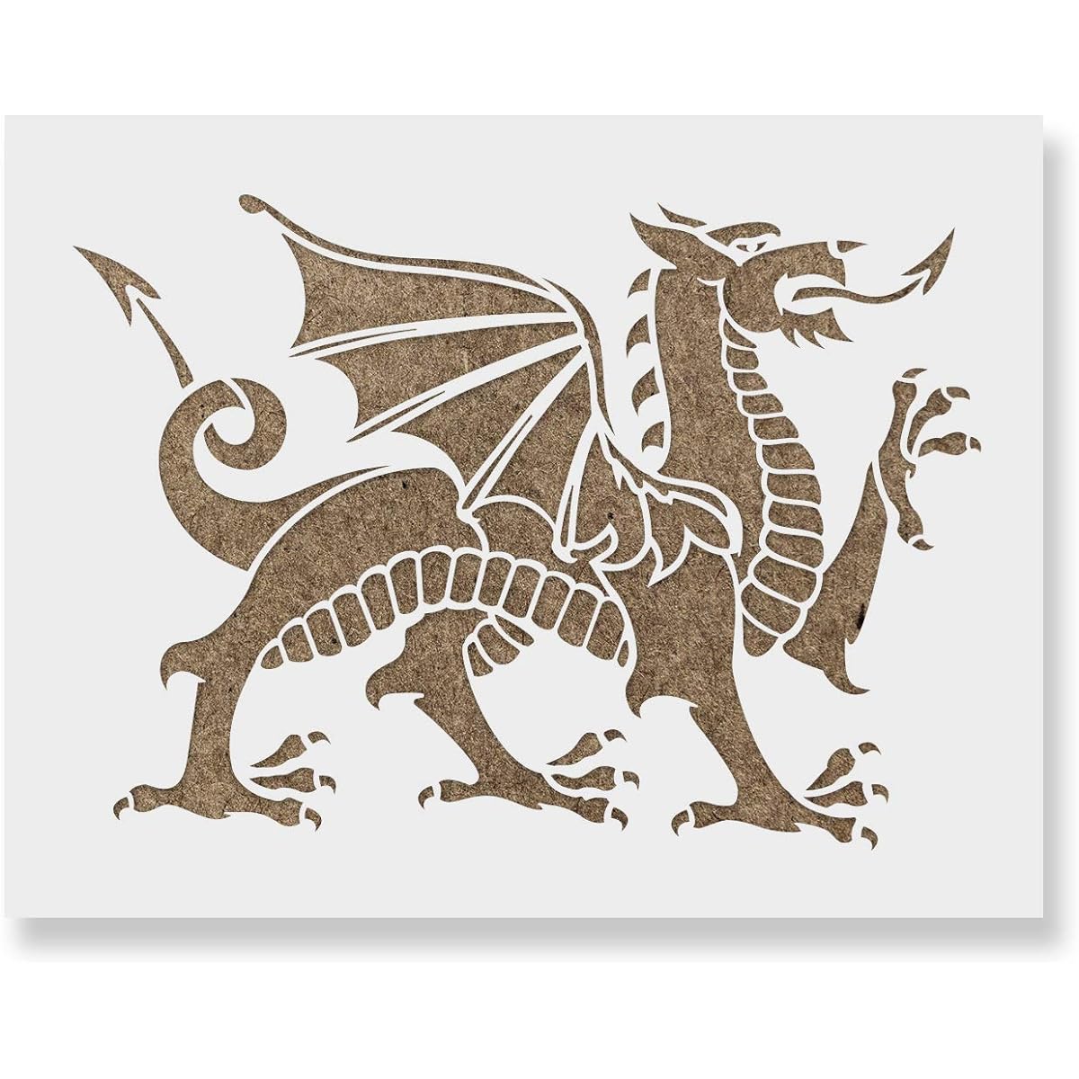 Medieval Dragon Stencil Reusable Stencil for Painting Mylar Stencil for Crafts and Decorating