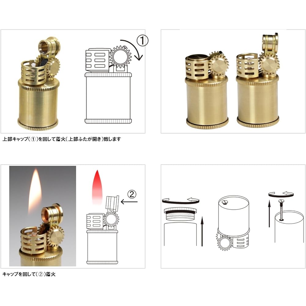 DOUGLASS Oil Lighter Neo 4 Made in Japan Gold