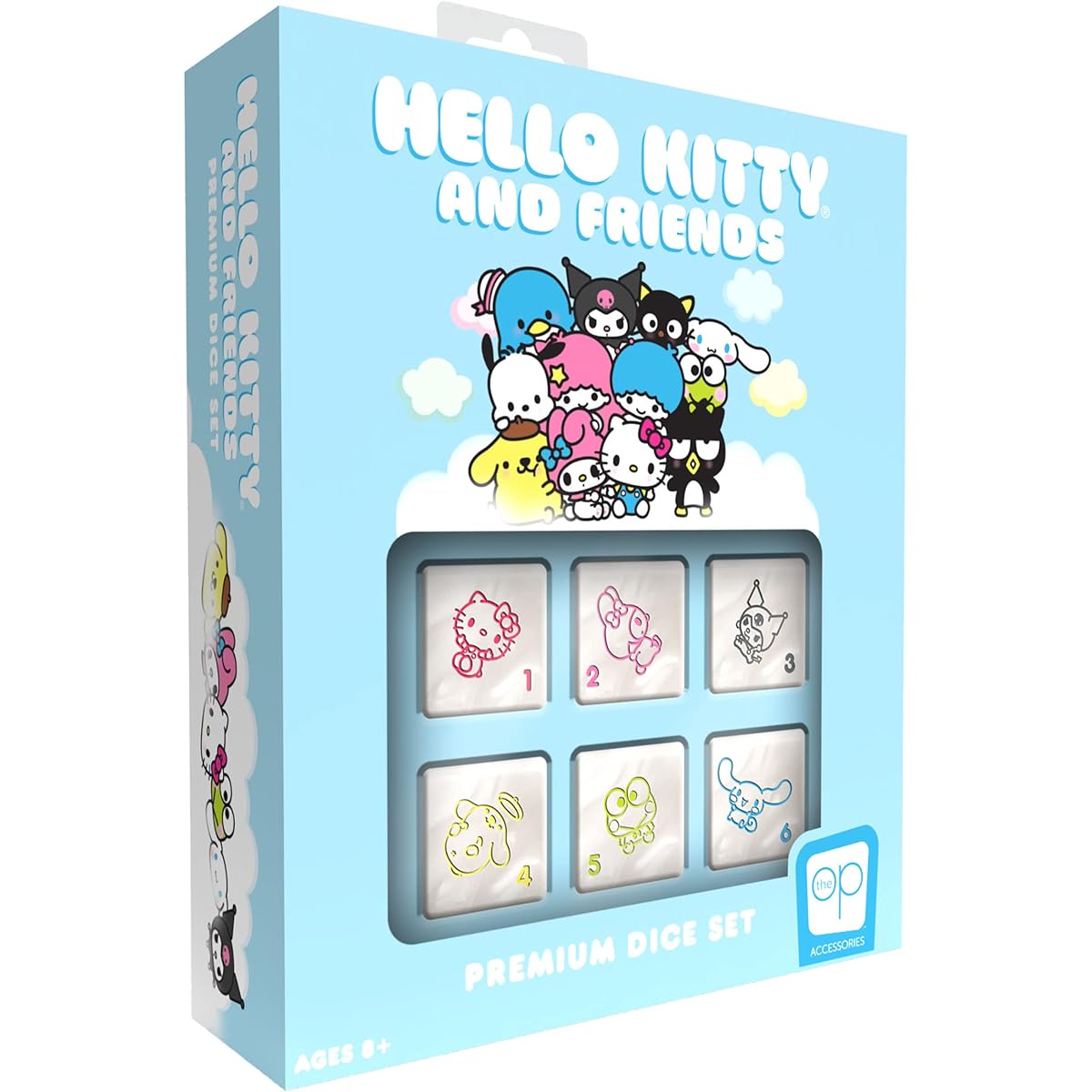 Hello Kitty and Friends Premium Dice Set | Hello Kitty and Friends Custom Dice with Collection Tin Case | Sanrio Hello Kitty and Friends | Sanrio Officially Licensed Gifts & Products
