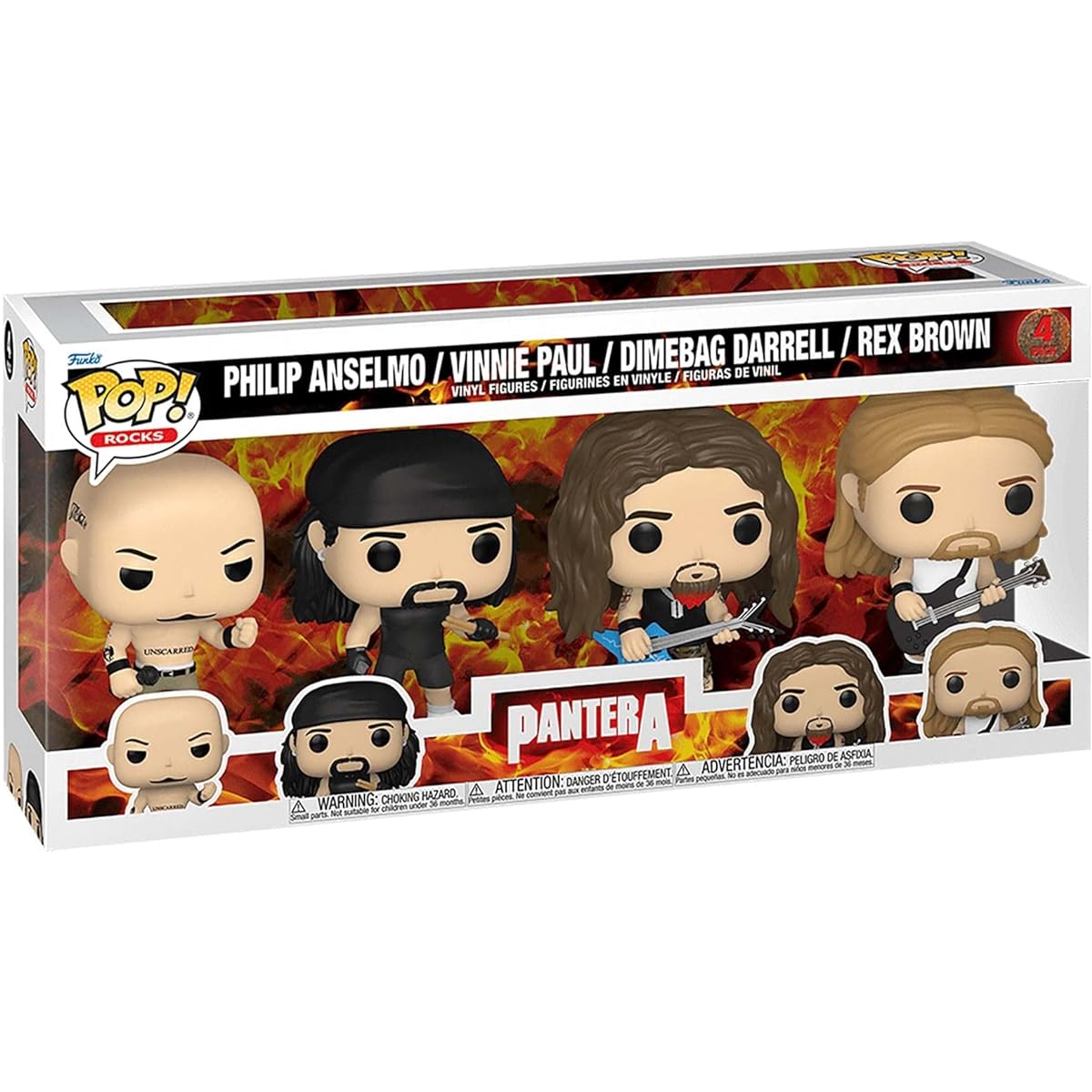 POP! 3.75 inch Soft Vinyl Figures/Rocks/Pantera Set of 4