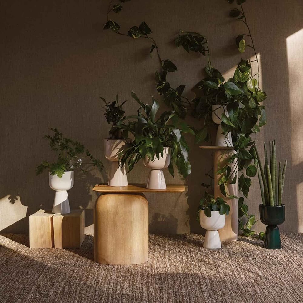 [Regular Imported Product] Iittala Nappula Plant Pot 260 x 155mm Beige 1052355