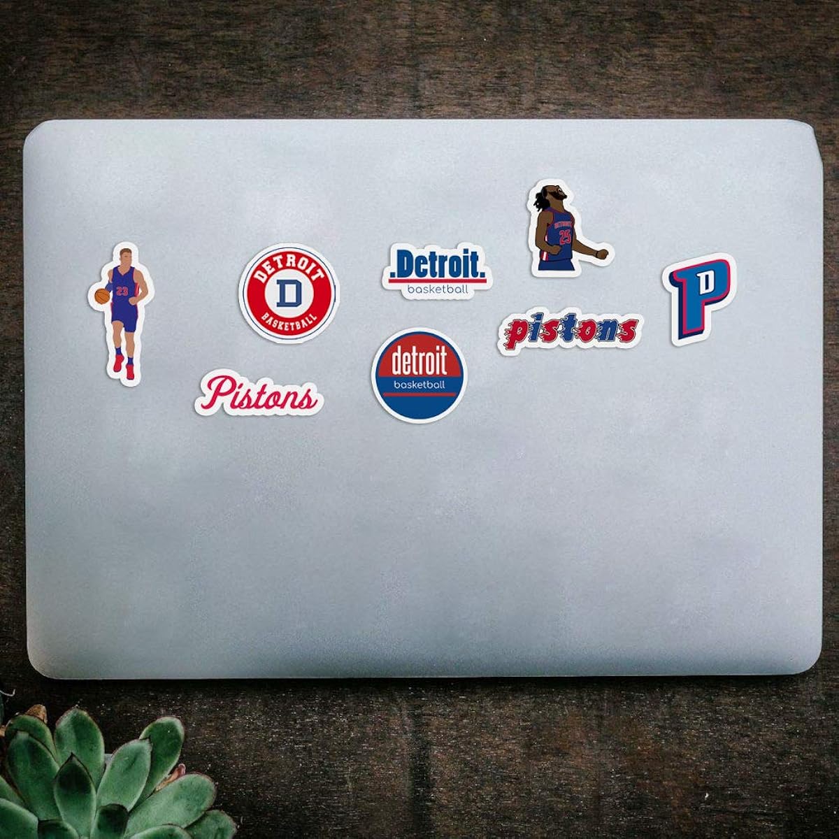 Detroit Decal Piston Sticker Pack Detroit Vinyl Piston 2-3 Inch Set of 25
