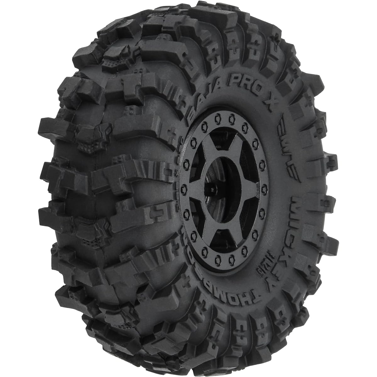 Pro-line Racing 1/24 Mickey Thompson Baja Pro X F/R 1" MTD 7mm Black Holcomb 4 PRO1021510