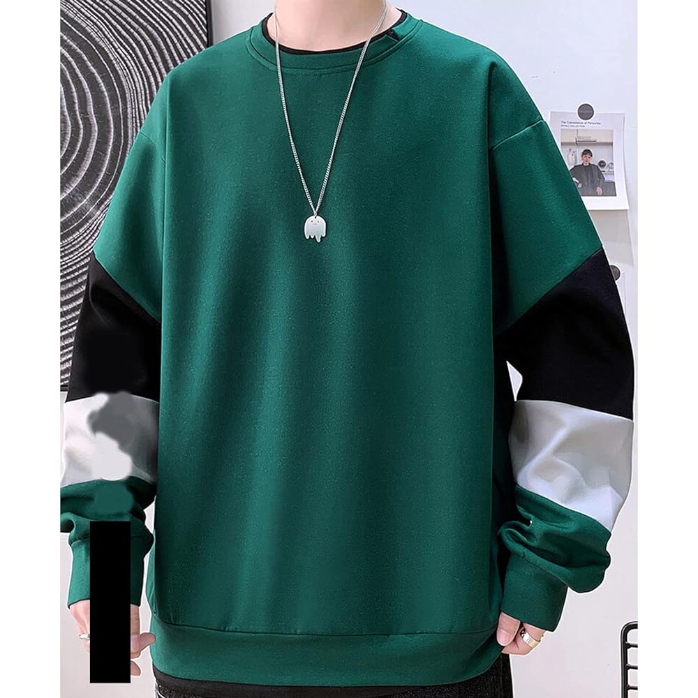 Hisitosa Sweatshirt Men's Autumn/Winter Long Sleeve Hoodie Men's Loose Large Size Sweatshirt Pullover
