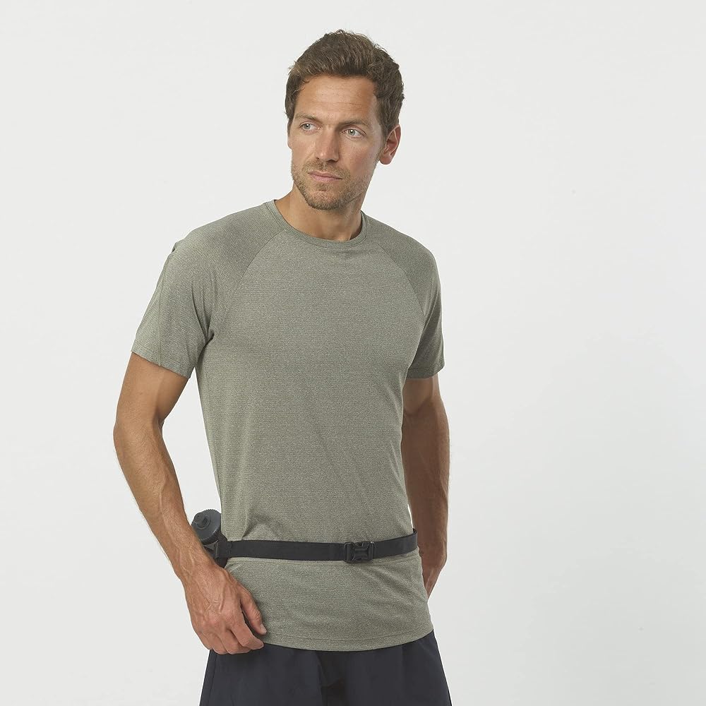 [Salomon] Running Pouch Waist Bag ACTIVE BELT LC1754700 NS BLACK/BLACK