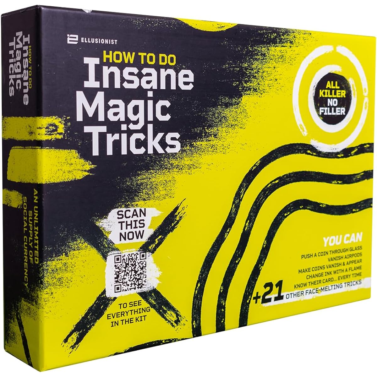 Ellusionist Magic Set for Adults - Insane Magic Tricks | 20+ Ultimate Tricks for Beginners & Professional Magicians | Deluxe Street Magic Illusions | Starter Prop Box | Magic Gifts