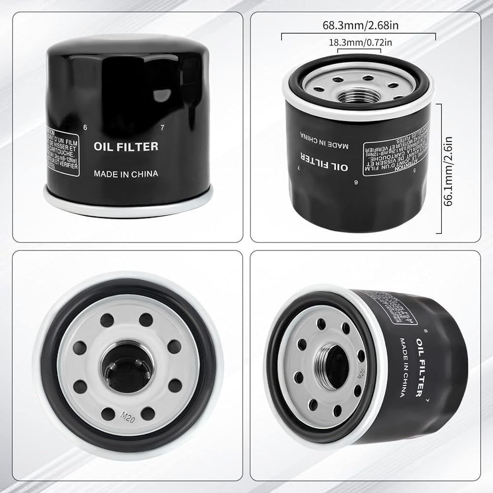 Motorcycle Oil Filter Motor Parts YAMAHA YFM700 F GRIZZLY 700 FI AUTO 4X4 2007-2015 RHINO 700 FI YXR700 2008-2013/YFM350 GRIZZLY 350 AUTO 2X4 4x4 2007-2014.