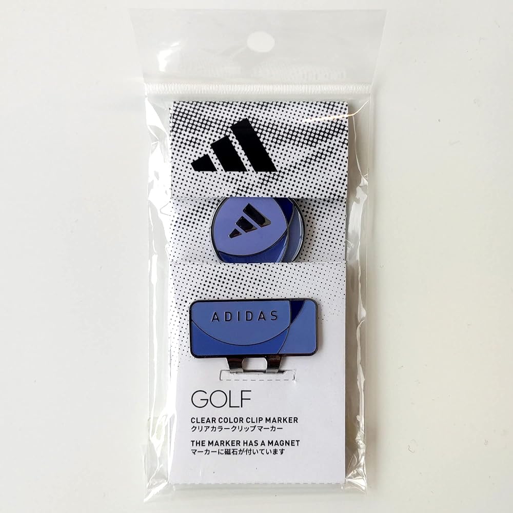 [Adidas Golf] Golf Marker Stained glass Clip Marker BlueDawn/BlueFusion/LucidBlue
