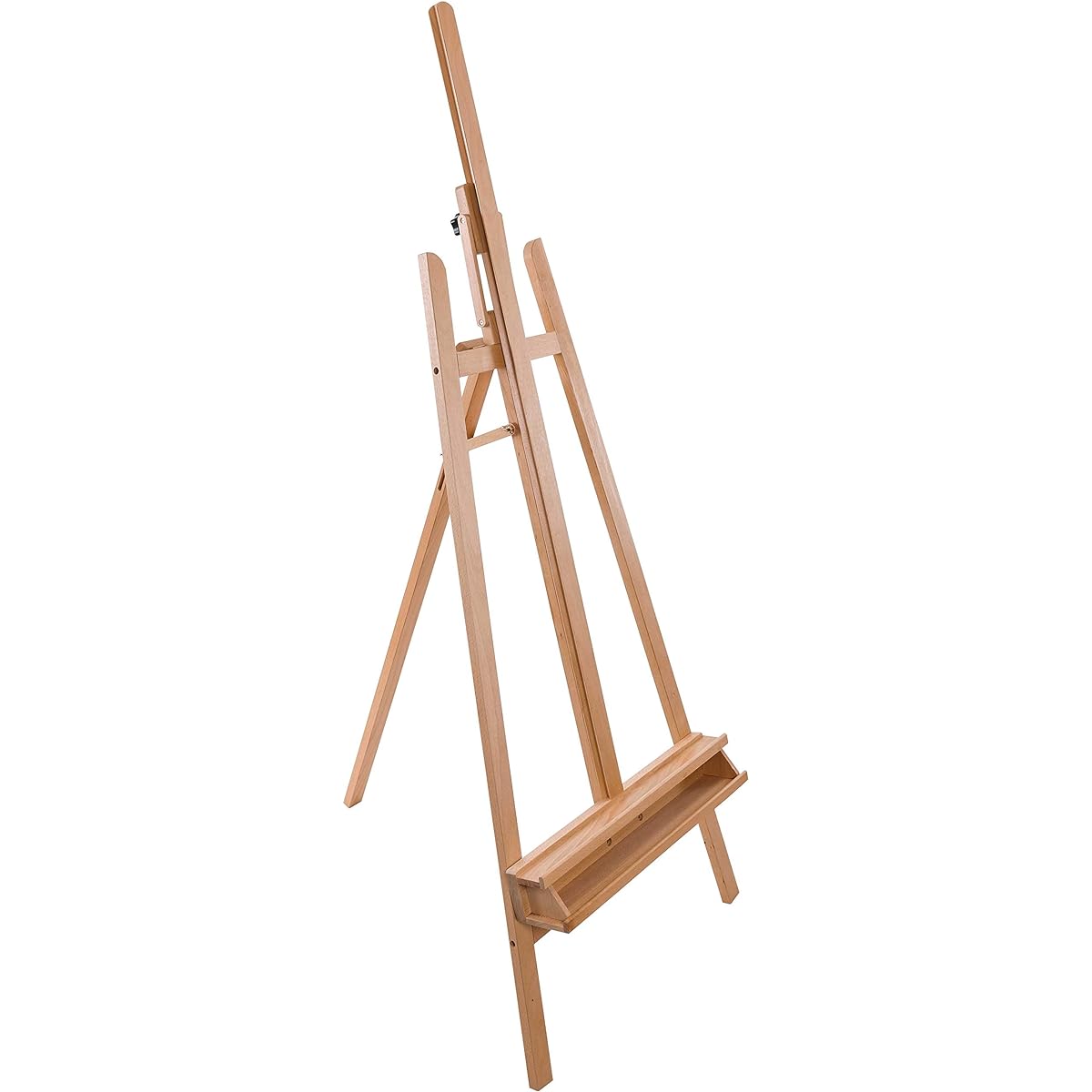 US Art Supply SUNSET 64 to 89 High LARGE Refined Sturdy Inclinable Wood Artist Lyre Easel by US Art Supply