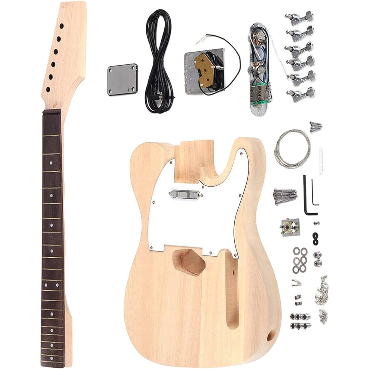 DIY Electric Guitar Kit Neck - Build Your Own Guitar