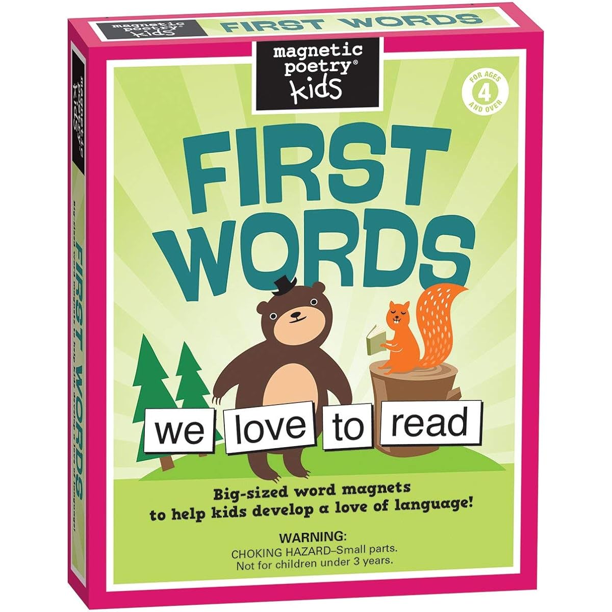 [Magnetic Poetry] Magnetic Poetry Kids First Words Kit Ages 4 and Up Words for Refrigerator Write Poems and [Parallel Import]