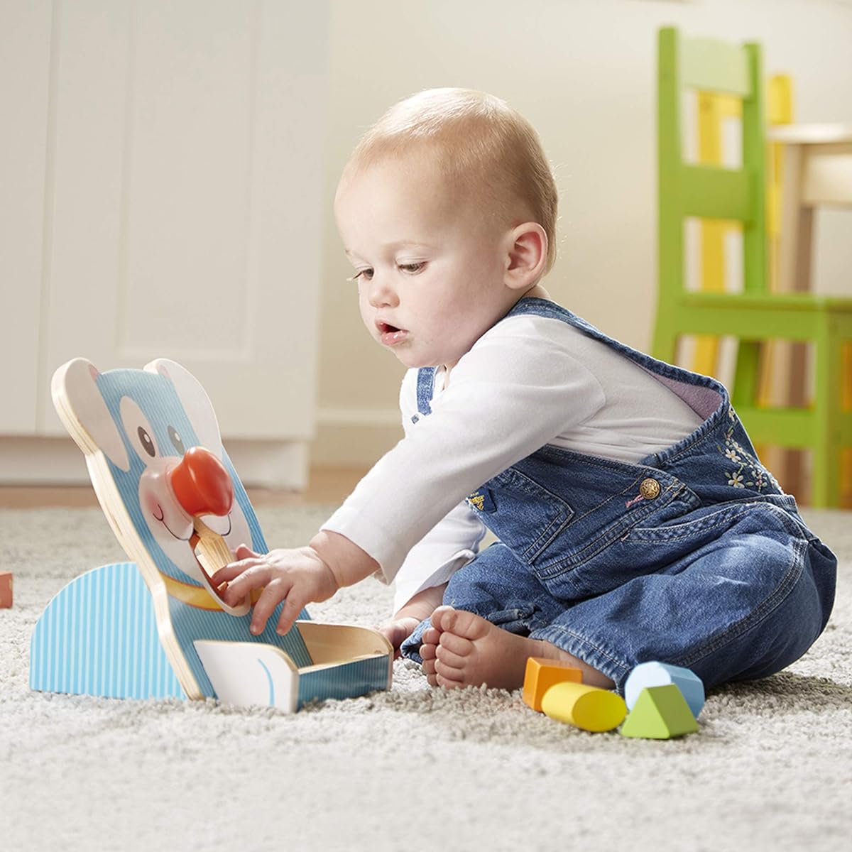 Melissa & Doug Spin & Feed Shape Sorter Baby Toy, Multi