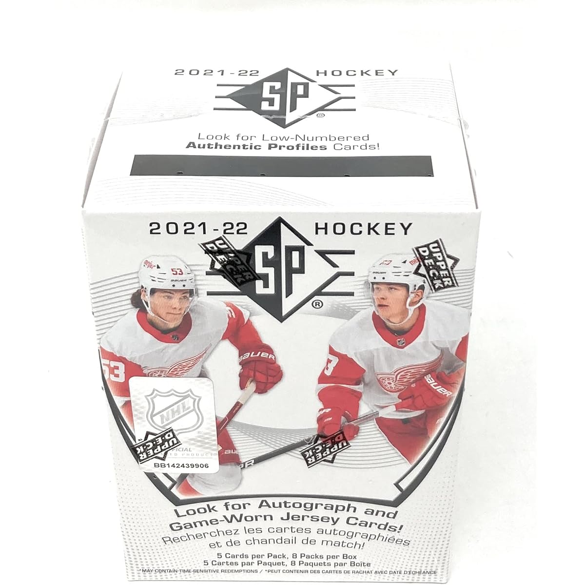 Upper Deck 2021-22 SP Hockey Card Blaster Box (8 Packs of Hockey Cards)