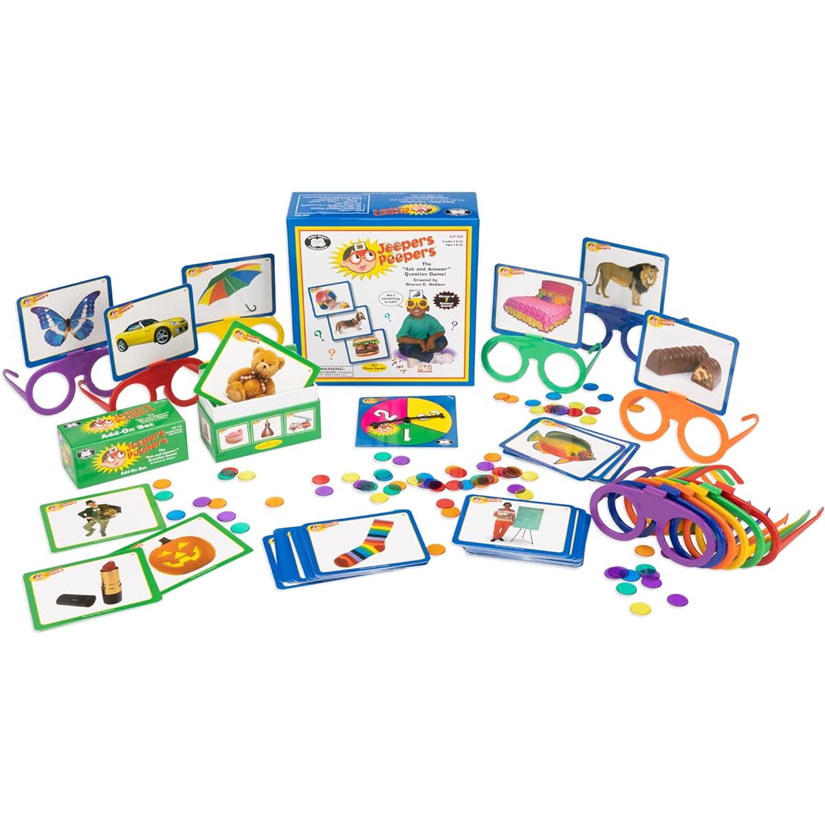 Super Duper Publications | Jeepers Peepers® Party Pack | Educational Games | Vocabulary | Questions & Answers