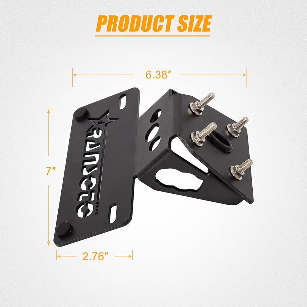 Ransoto Motorcycle Z125 Pro Fender Eliminator Kit License Plate Holder Compatible with 2015-2022 Kawasaki Z125 Z125 Pro (Black)