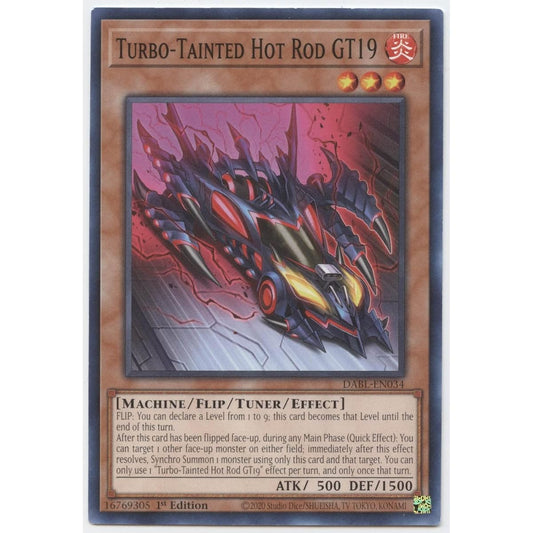 Turbo-Tainted Hot Rod GT19 - DABL-EN034 - Common - 1st Edition.
