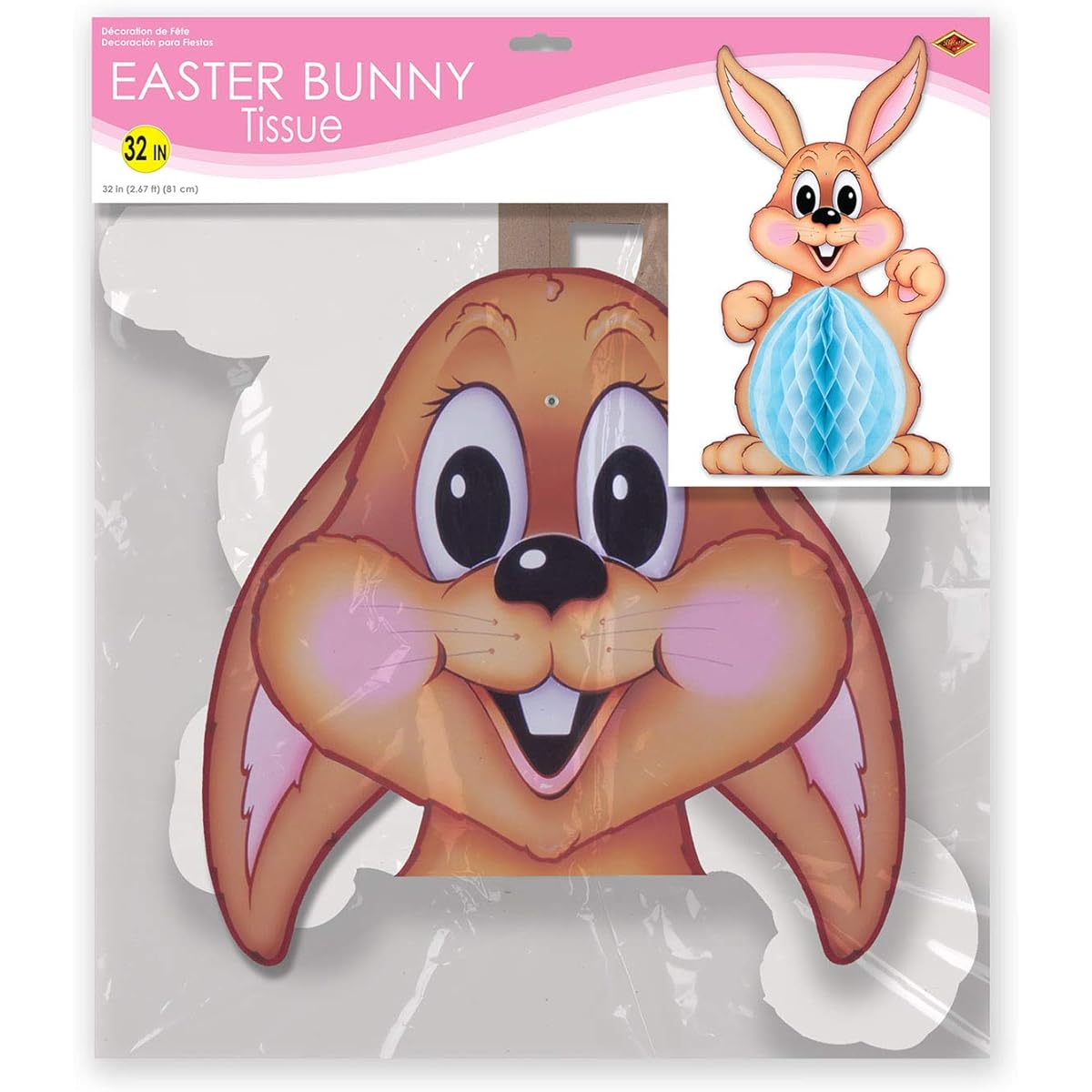 Beistle 44040 1 Pack Large Tissue Bunny, 81cm