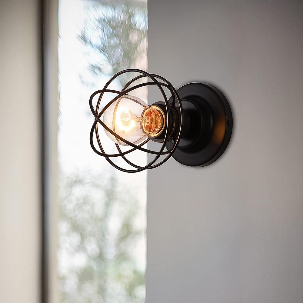 1 Bracket Light Bracket Scandinavian Wall Light Antique Wall Light Lighting Stylish Living Alone Simple Compatible with LED Bulbs E26 Kitchen Living Dining Entrance Elegant Classic Retro Black Indirect Lighting