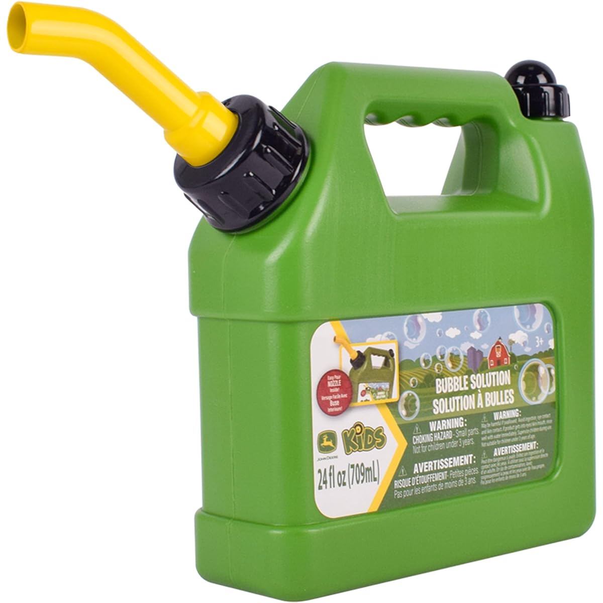 John Deere Gas Can 24oz Bubble Bottle Outdoor Summer Fun Bubble Refill